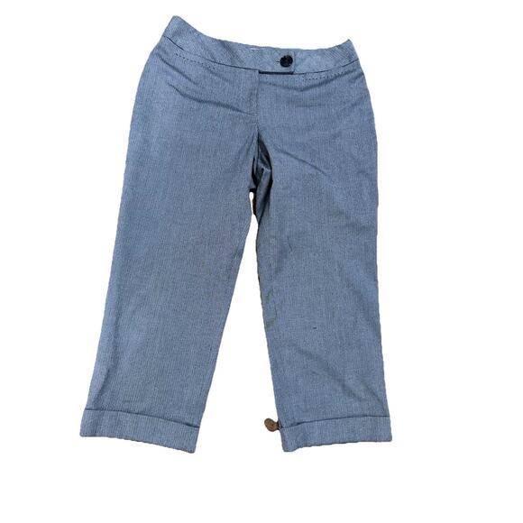 ANNE TAYLOR Women’s Gray Capri Julie Pants Size 2P - Picture 1 of 8